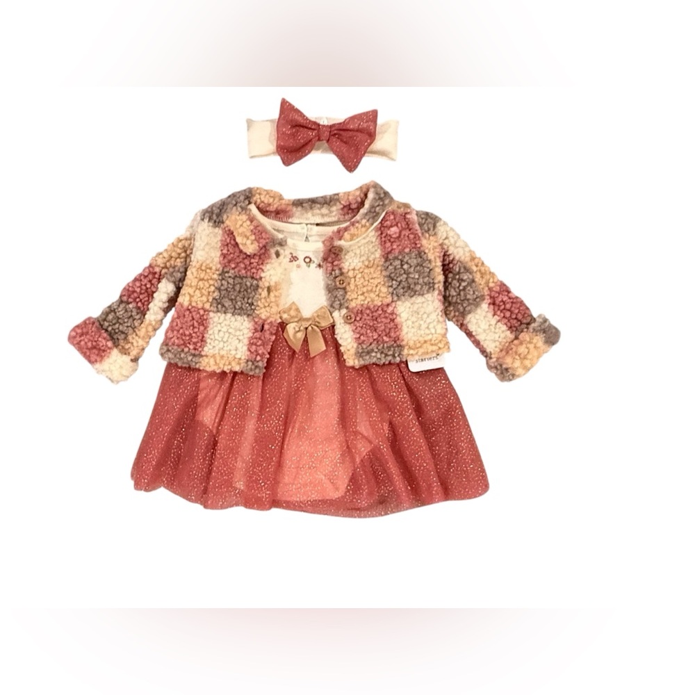 NWT. Baby Starters 3 piece set. Size 6 months, 12.5-16.5 lbs.